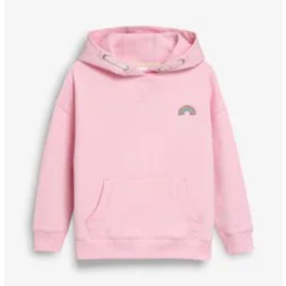 NEXT UK Girls pink hooded sweatshirt
